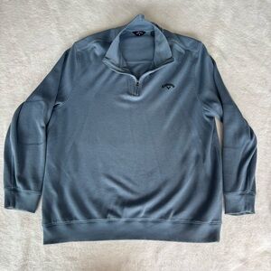 Calllaway Grey Long Sleeve 1/4 zip Cotton